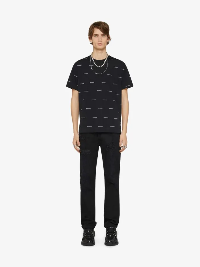 Men Pants and Shorts Givenchy Slim Fit Jeans In Destroyed Denim Black