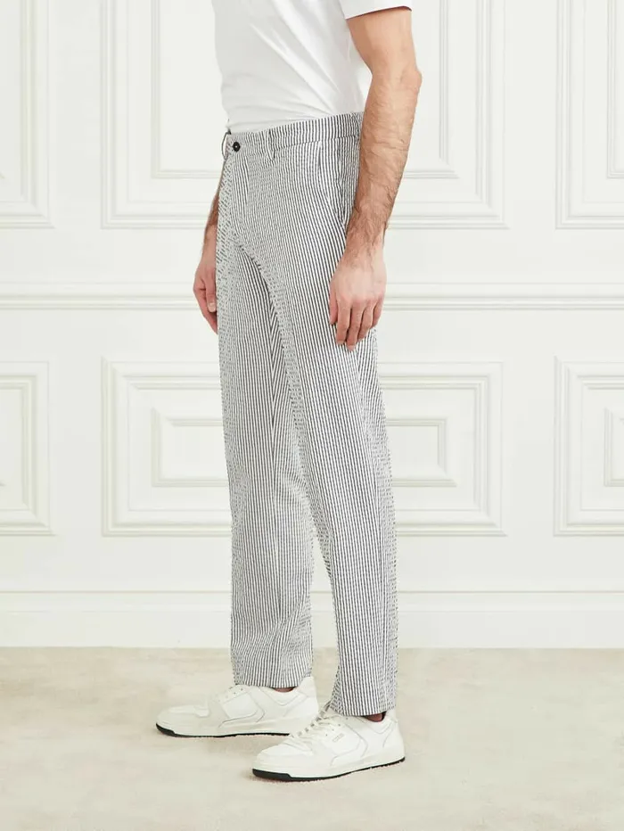 Men Pants and Shorts GUESS Urban Chino Pant WhiteNavy Stripes Men Pants and Shorts GUESS Urban Chino Pant WhiteNavy Stripes