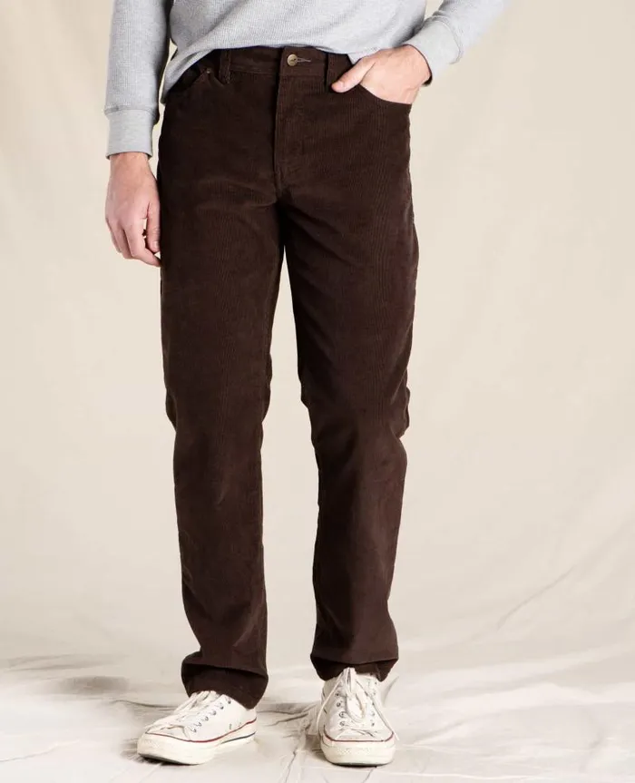 Men Pants Toad and Co Jet Cord Pant Lean Barnwood