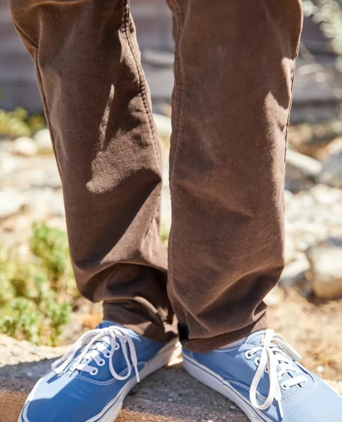 Men Pants Toad and Co Jet Cord Pant Lean Barnwood