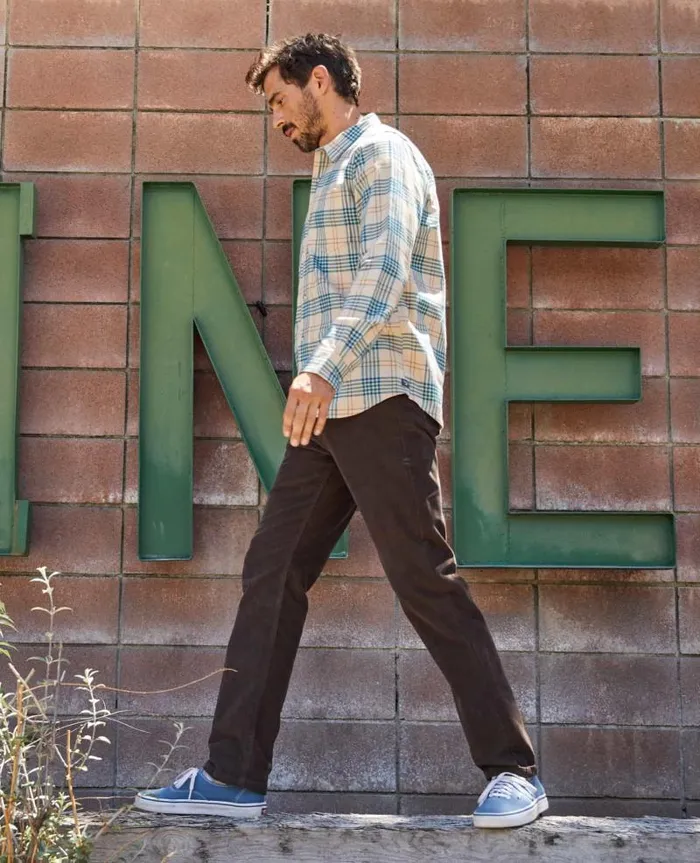 Men Pants Toad and Co Jet Cord Pant Lean Barnwood