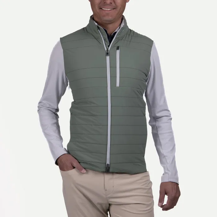 Men Reach Jacket Green Smokealloy KJUS Jackets and Vests