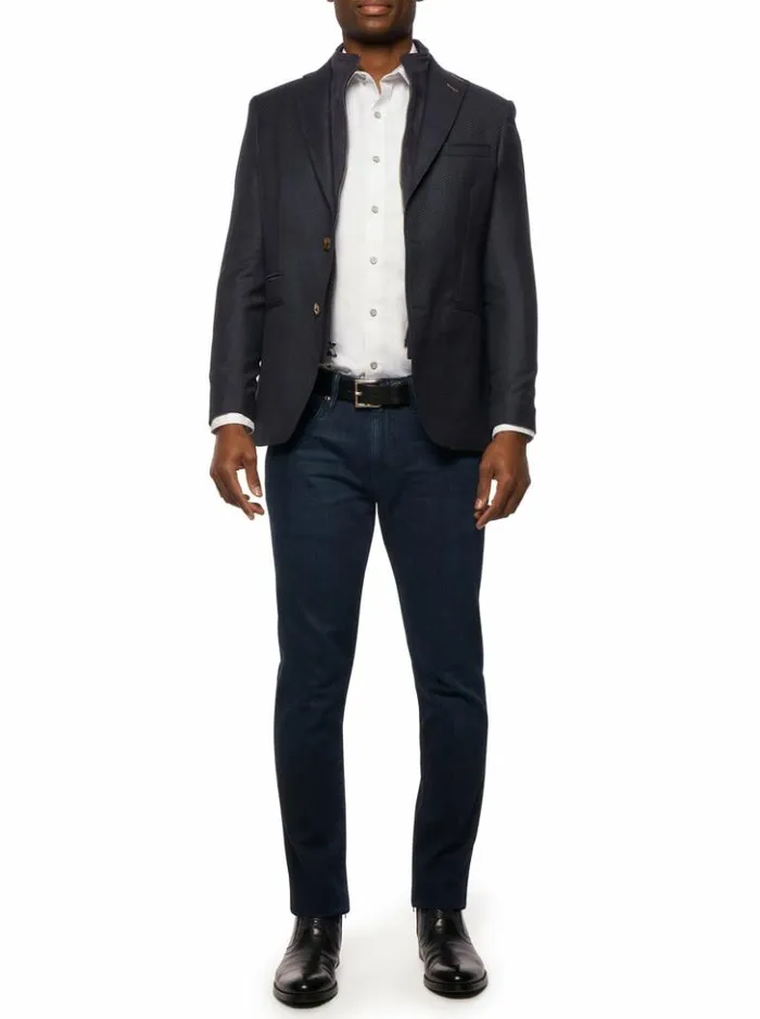 Men Robert Graham Blazers Uptown Xx Blazer Long Fit Navy