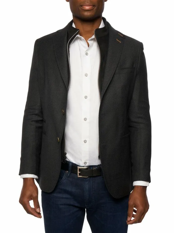 Men Robert Graham Blazers Uptown Xx Blazer Long Fit Navy