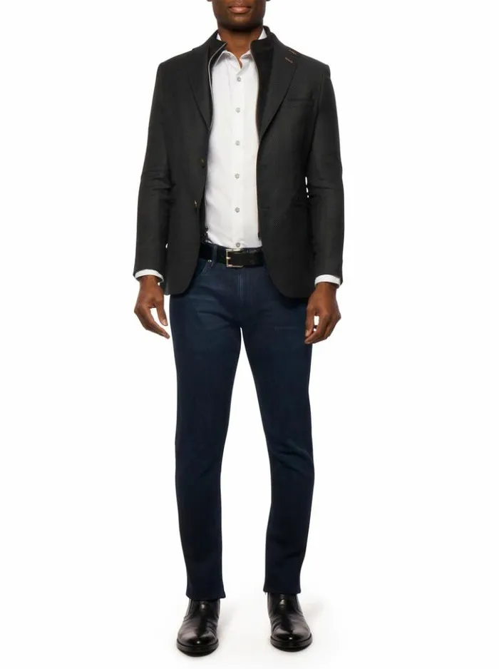 Men Robert Graham Blazers Uptown Xx Blazer Long Fit Navy