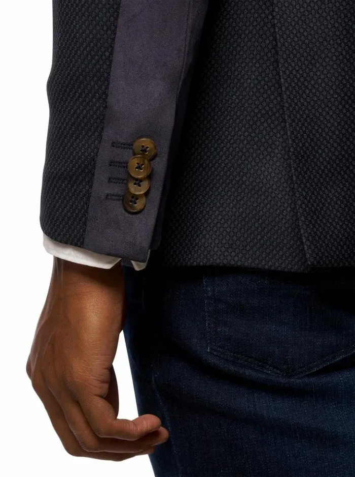 Men Robert Graham Blazers Uptown Xx Blazer Long Fit Navy