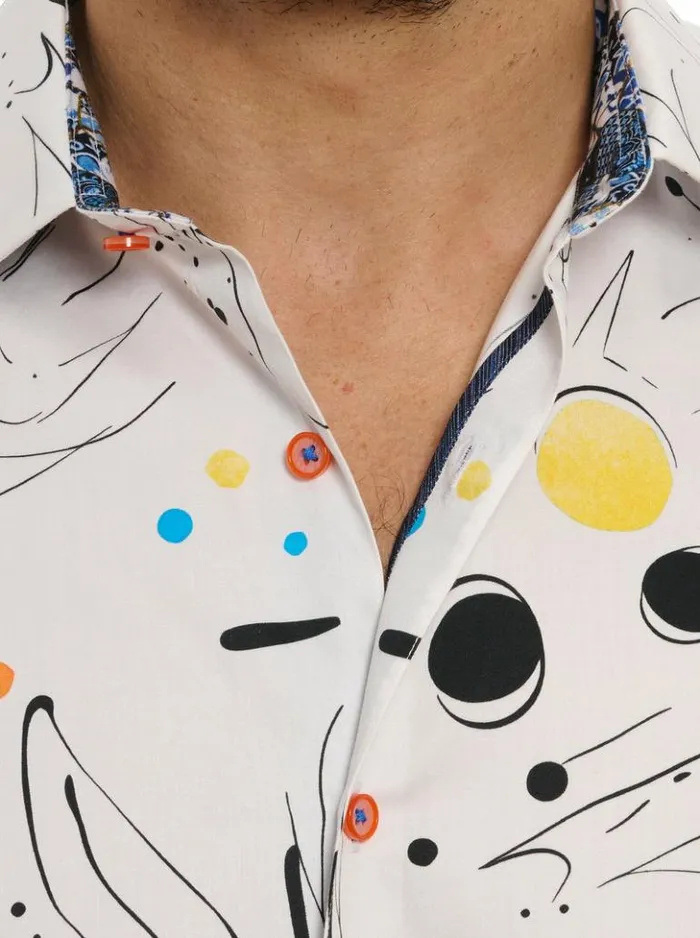 Men Robert Graham Button Down Shirts El Estio Short Sleeve Button Down Shirt Tall Multi