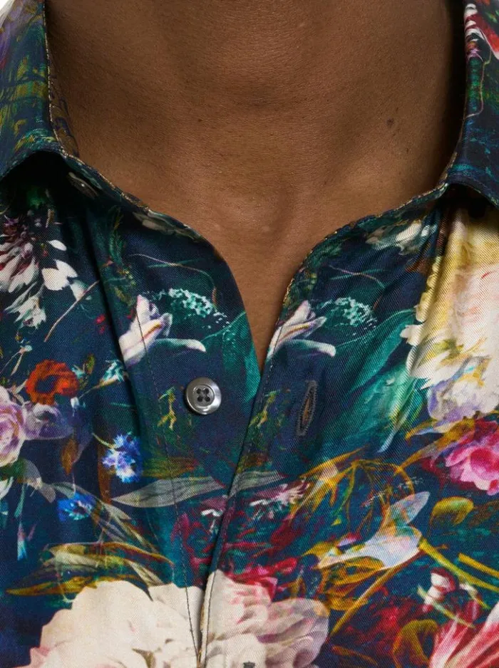 Men Robert Graham Button Down Shirts Limited Edition Mystical Realm Long Sleeve Button Down Shirt Multi