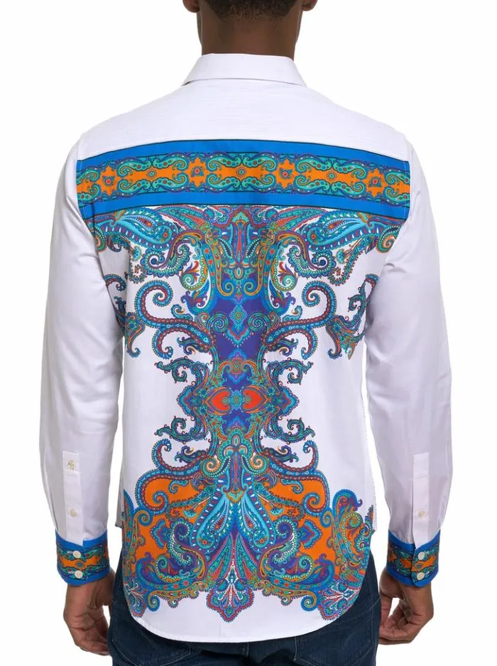 Men Robert Graham Button Down Shirts Limited Edition The Pleiades Long Sleeve Button Down Shirt White Men Robert Graham Button Down Shirts Limited Edition The Pleiades Long Sleeve Button Down Shirt White