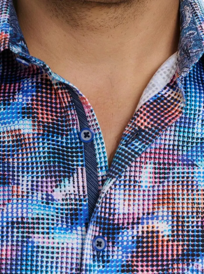 Men Robert Graham Button Down Shirts Outer Banks Long Sleeve Button Down Shirt Multi