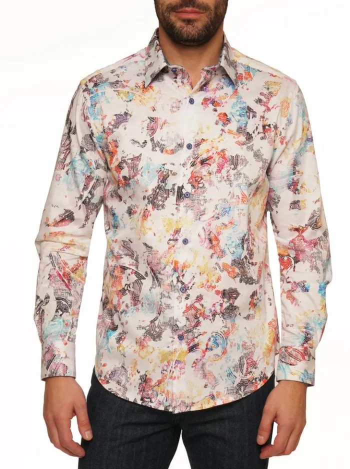 Men Robert Graham Button Down Shirts Splash Of Color Long Sleeve Button Down Shirt Multi Men Robert Graham Button Down Shirts Splash Of Color Long Sleeve Button Down Shirt Multi