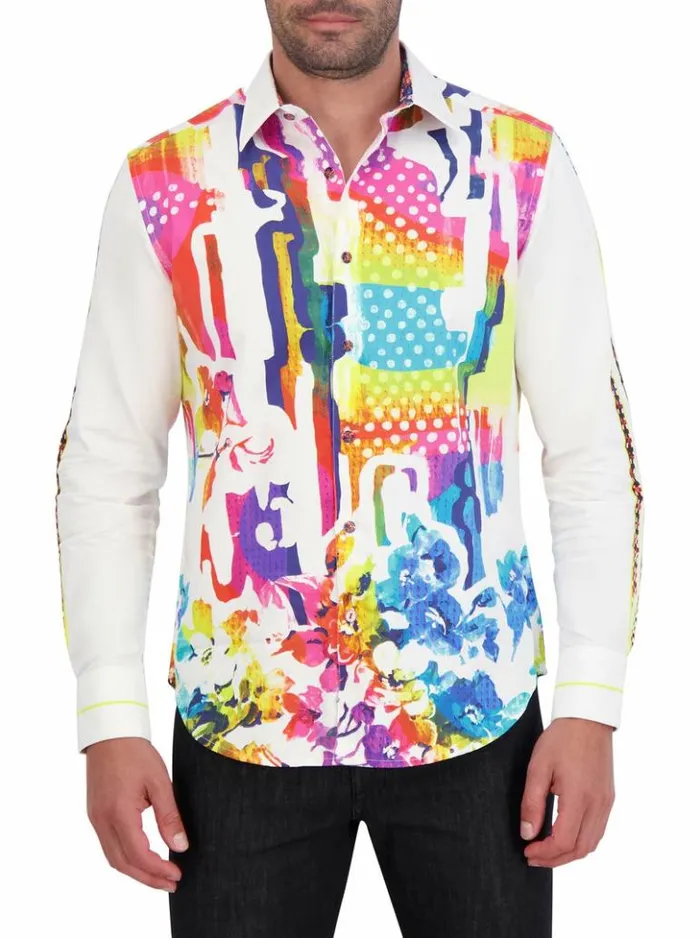 Men Robert Graham Button Down Shirts Vibrant Skull Long Sleeve Button Down Shirt Multi Men Robert Graham Button Down Shirts Vibrant Skull Long Sleeve Button Down Shirt Multi