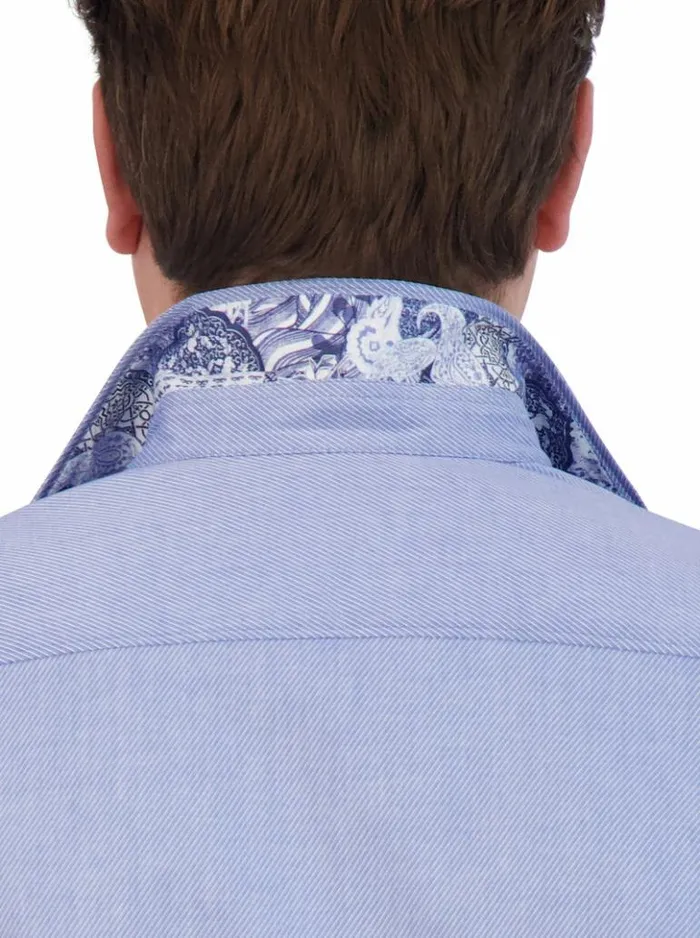 Men Robert Graham Button Down Shirts Wayfarer Long Sleeve Button Down Shirt Navy