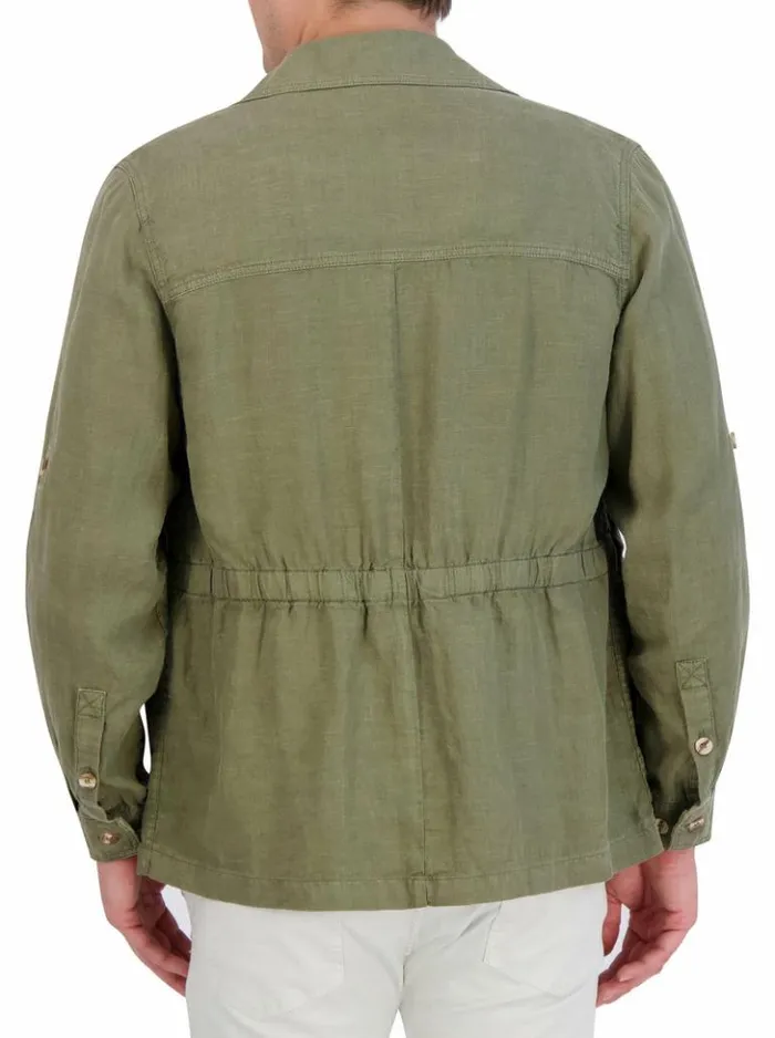 Men Robert Graham Outerwear Weston Sahara Jacket Olive