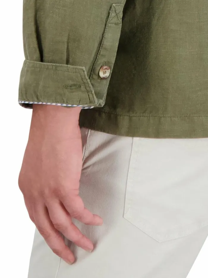 Men Robert Graham Outerwear Weston Sahara Jacket Olive