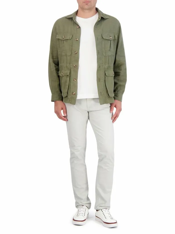 Men Robert Graham Outerwear Weston Sahara Jacket Olive