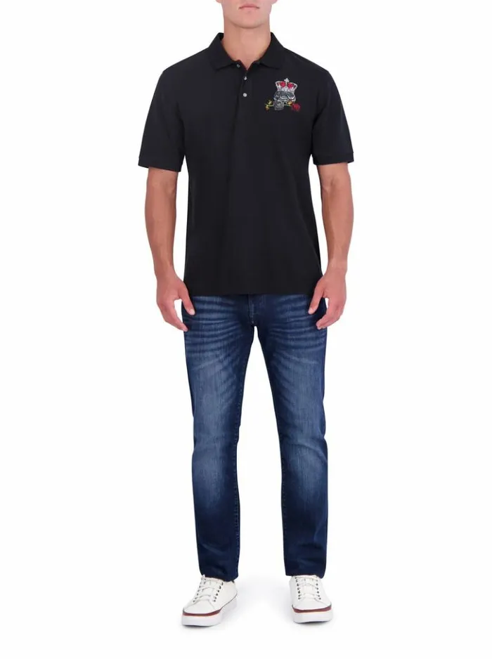 Men Robert Graham Polos and TShirts Arezzo Polo Black