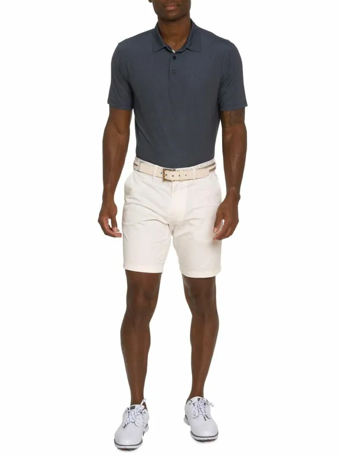 Men Robert Graham Polos and TShirts Hyde Performance Polo Black