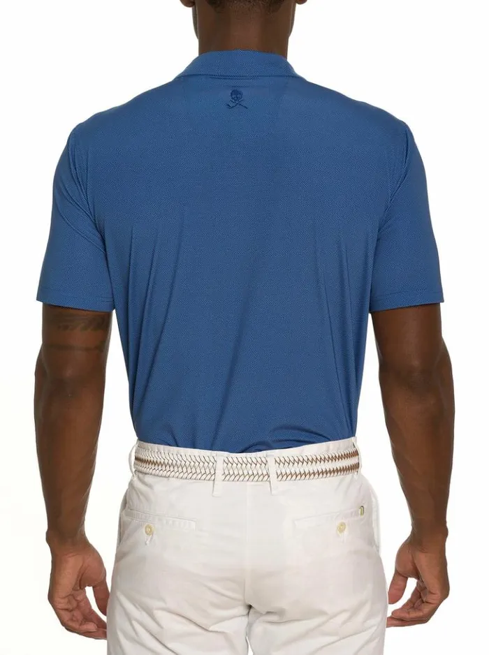 Men Robert Graham Polos and TShirts Hyde Performance Polo Black