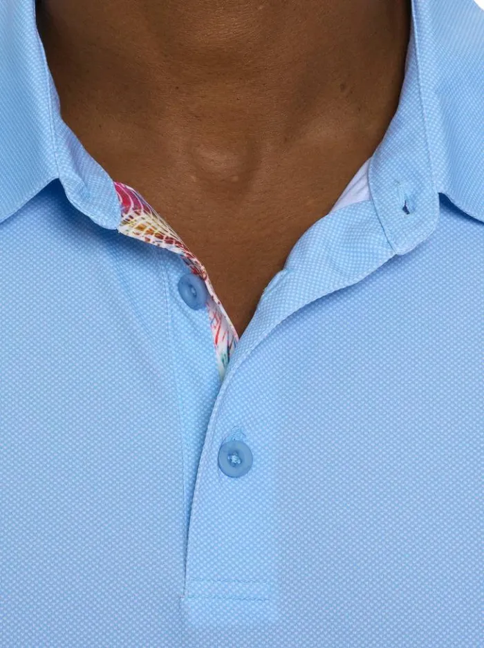 Men Robert Graham Polos and TShirts Hyde Performance Polo Black
