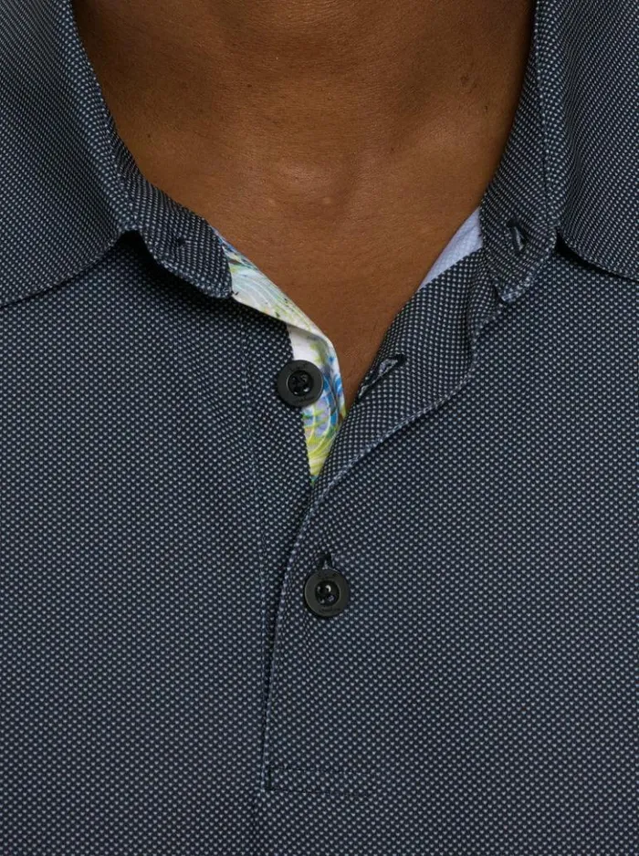 Men Robert Graham Polos and TShirts Hyde Performance Polo Black