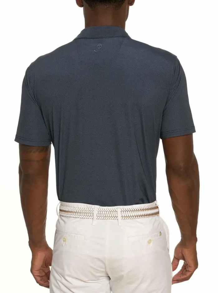 Men Robert Graham Polos and TShirts Hyde Performance Polo Black