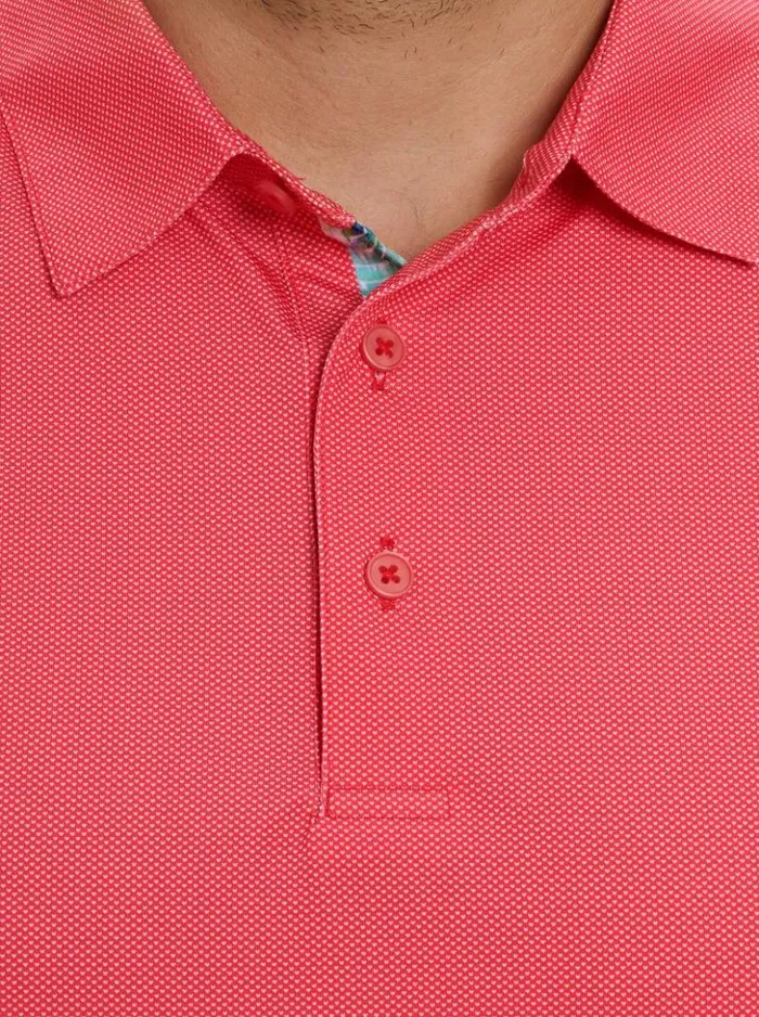 Men Robert Graham Polos and TShirts Hyde Performance Polo Grey