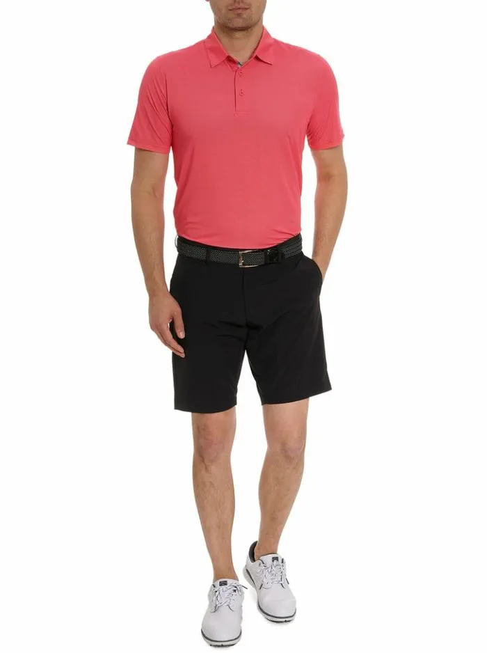 Men Robert Graham Polos and TShirts Hyde Performance Polo Grey