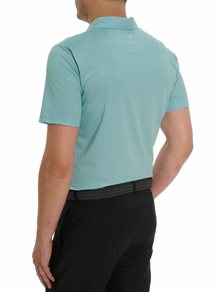 Men Robert Graham Polos and TShirts Hyde Performance Polo Grey