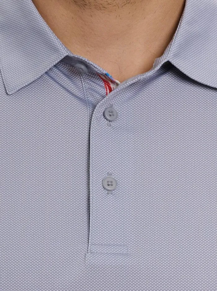 Men Robert Graham Polos and TShirts Hyde Performance Polo Grey