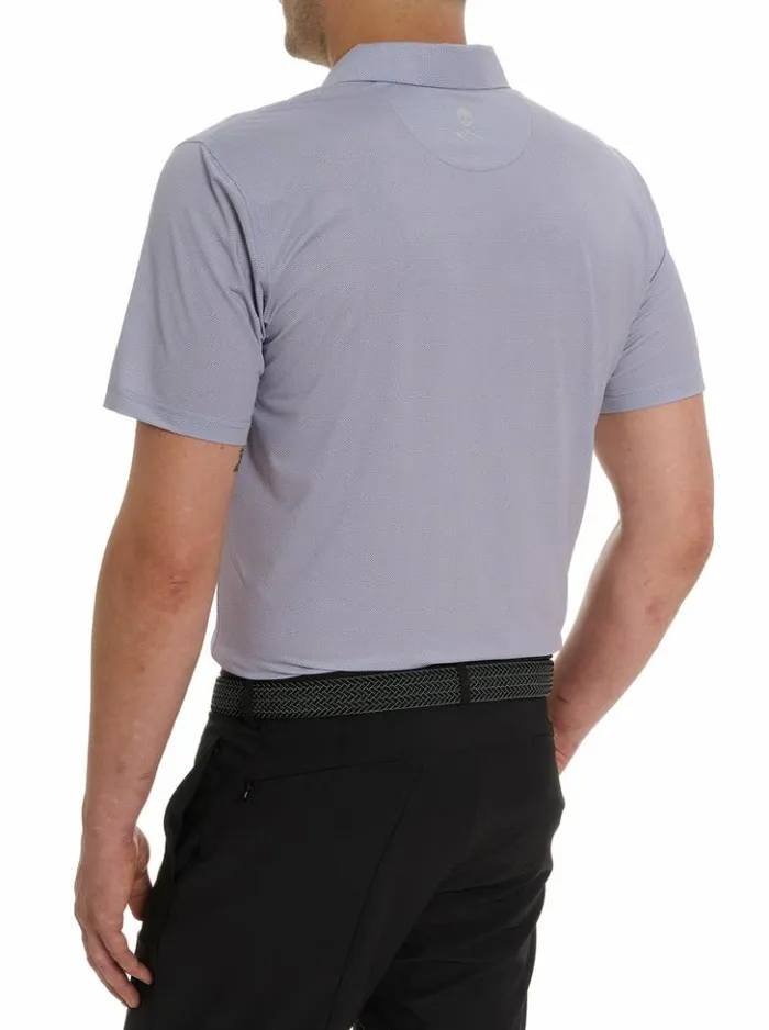 Men Robert Graham Polos and TShirts Hyde Performance Polo Grey