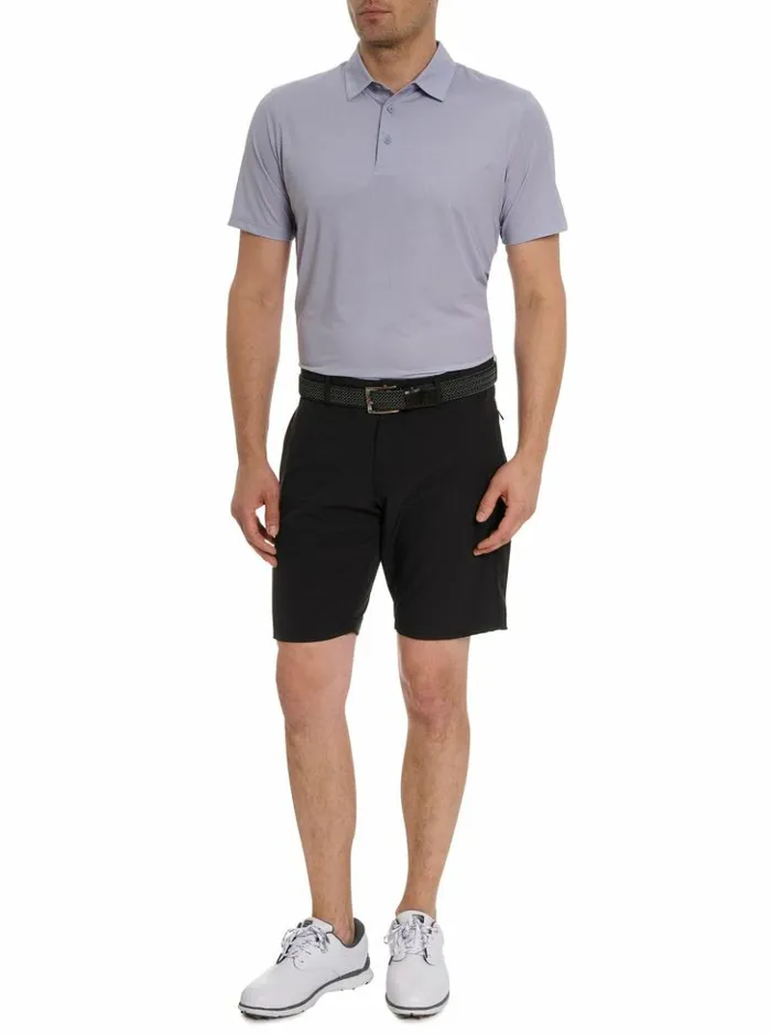 Men Robert Graham Polos and TShirts Hyde Performance Polo Grey