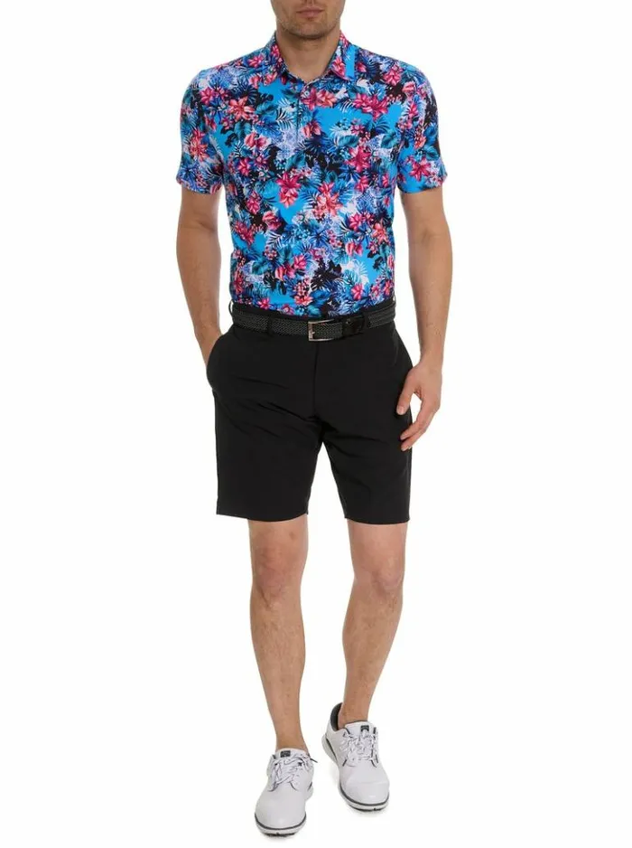 Men Robert Graham Polos and TShirts Island Time Polo Blue