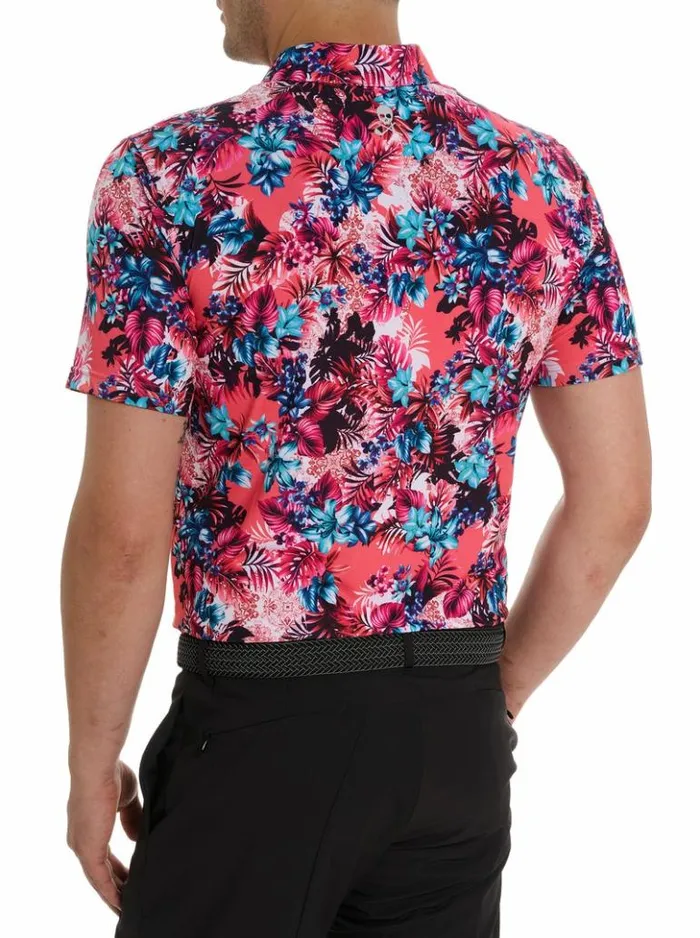 Men Robert Graham Polos and TShirts Island Time Polo Blue