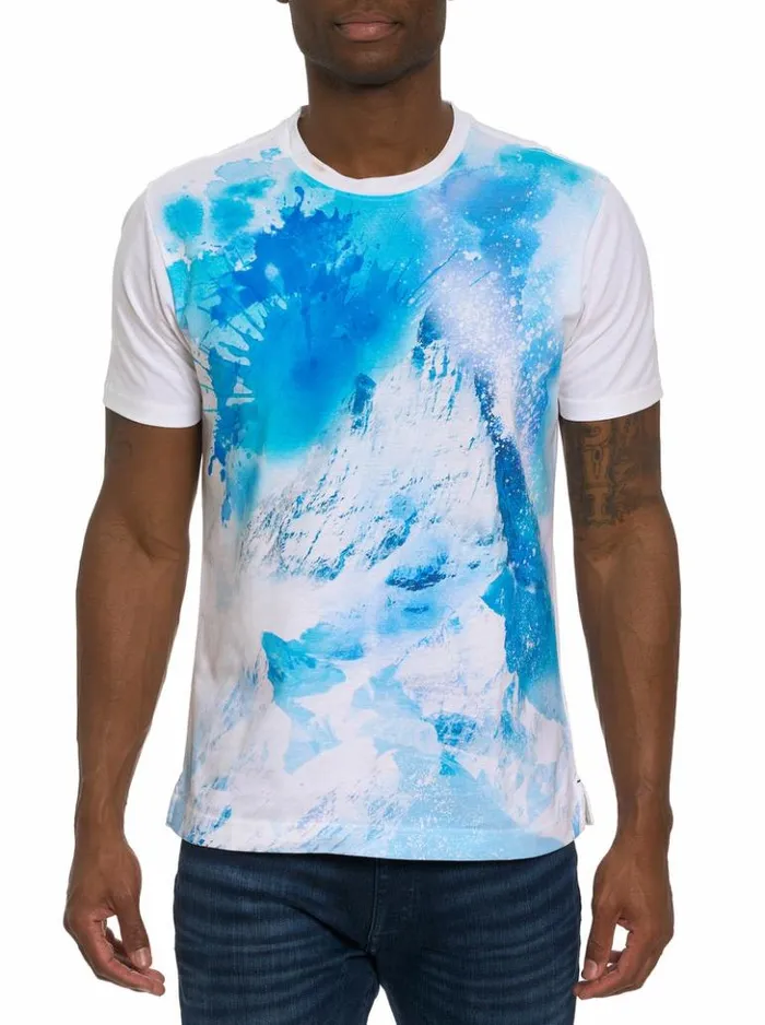Men Robert Graham Polos and TShirts Snowtopia TShirt White