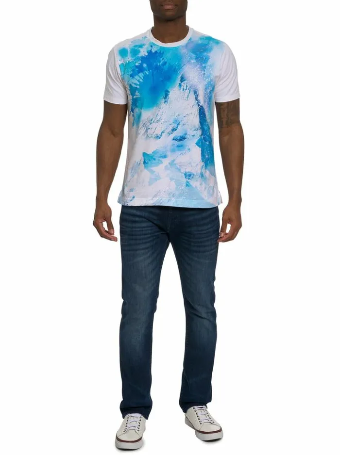 Men Robert Graham Polos and TShirts Snowtopia TShirt White