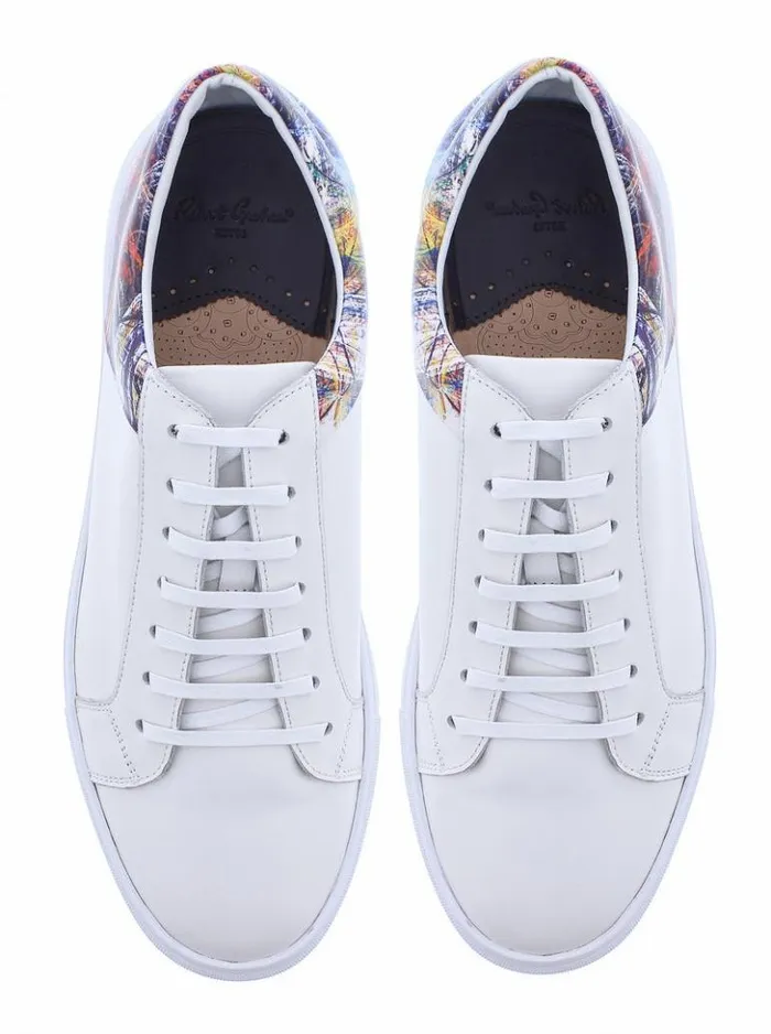 Men Robert Graham Shoes Koa Sneakers White