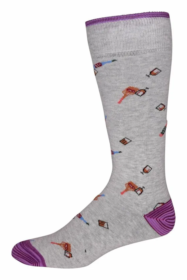 Men Robert Graham Socks GoodNight Sock Lightgrey