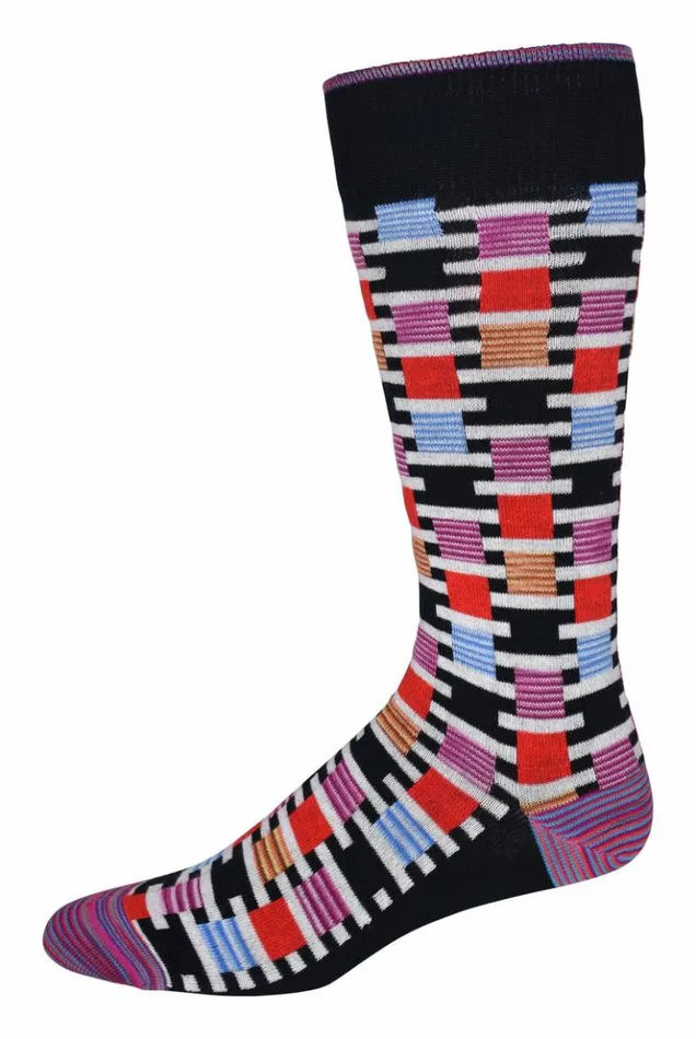 Men Robert Graham Socks Koa Sock Navy