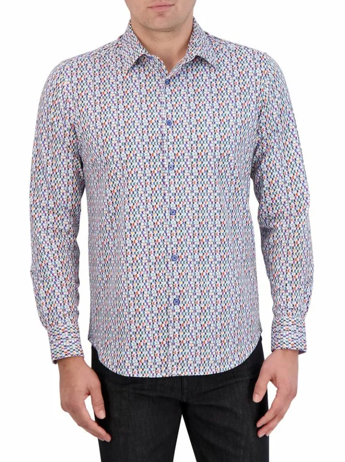 Men Robert Graham Sweaters and Knits Flamenco Motion Long Sleeve Knit Shirt Multi Men Robert Graham Sweaters and Knits Flamenco Motion Long Sleeve Knit Shirt Multi