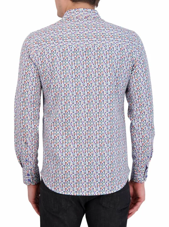 Men Robert Graham Sweaters and Knits Flamenco Motion Long Sleeve Knit Shirt Multi