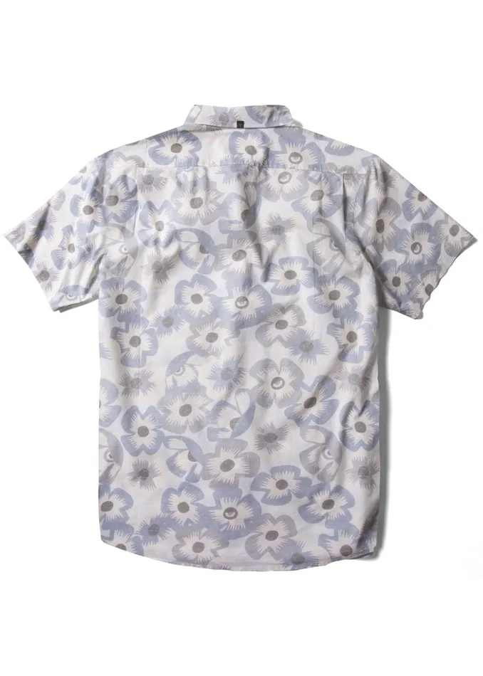 Men Shirts and Flannels Vissla Lookout Ss Eco Ss Shirt Cool Blue