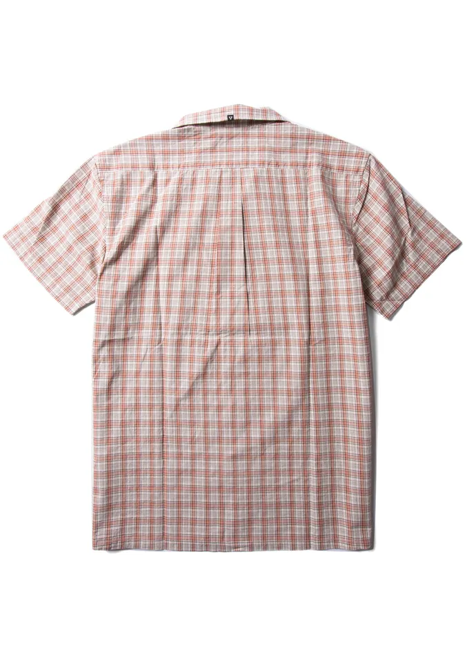 Men Shirts and Flannels Vissla Undefined Lines Eco Ss Shirt Clay