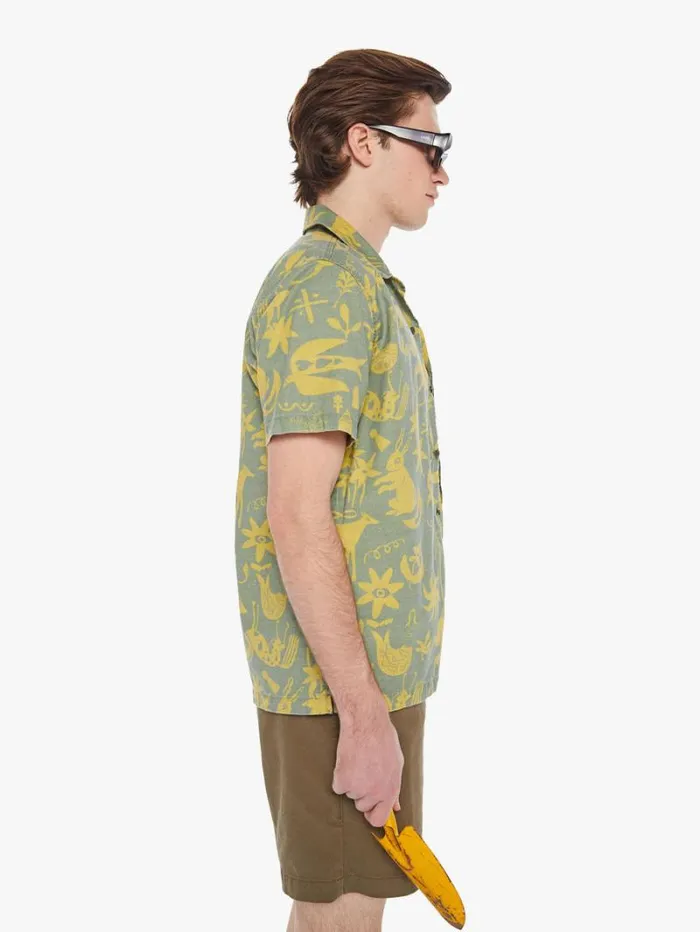 Men Shirts Mother Denim The Hooky Fawn Patrol Green Men Shirts Mother Denim The Hooky Fawn Patrol Green
