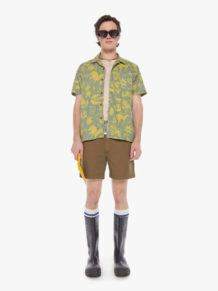 Men Shirts Mother Denim The Hooky Fawn Patrol Green Men Shirts Mother Denim The Hooky Fawn Patrol Green