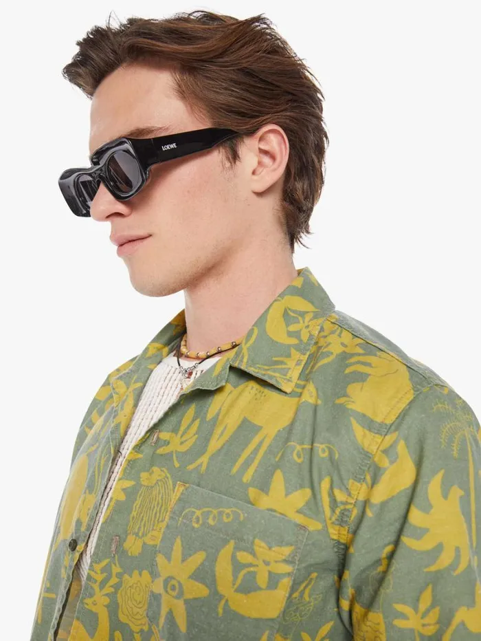 Men Shirts Mother Denim The Hooky Fawn Patrol Green Men Shirts Mother Denim The Hooky Fawn Patrol Green