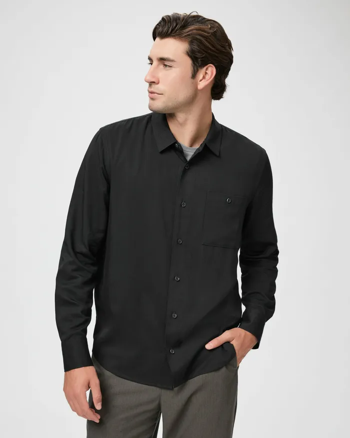 Men Shirts PAIGE Wardin Shirt 8211 Black Men Shirts PAIGE Wardin Shirt 8211 Black