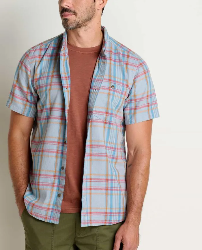 Men Shirts Toad and Co Eddy Short Sleeve Shirt Glacier