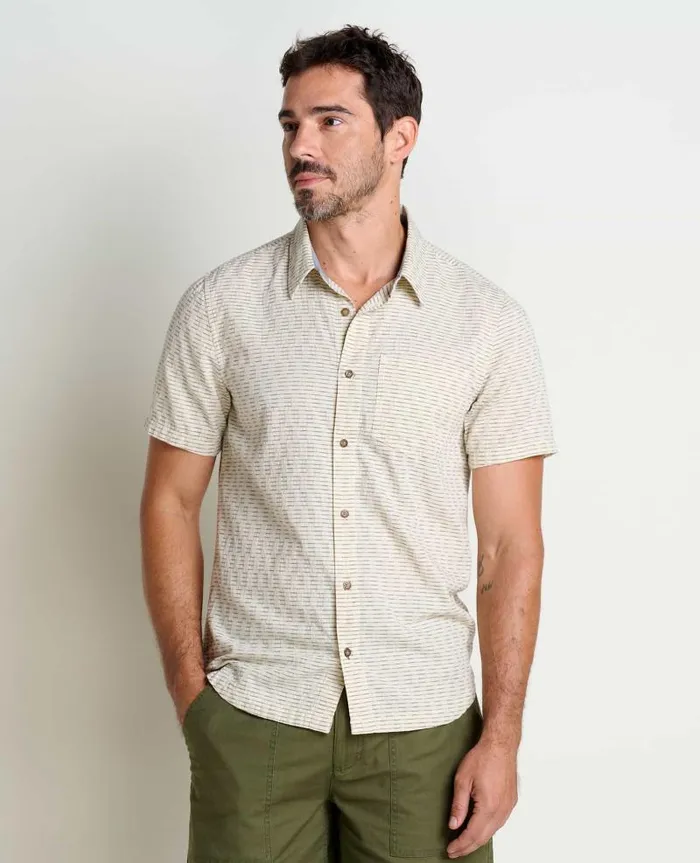 Men Shirts Toad and Co Harris Short Sleeve Shirt Salt