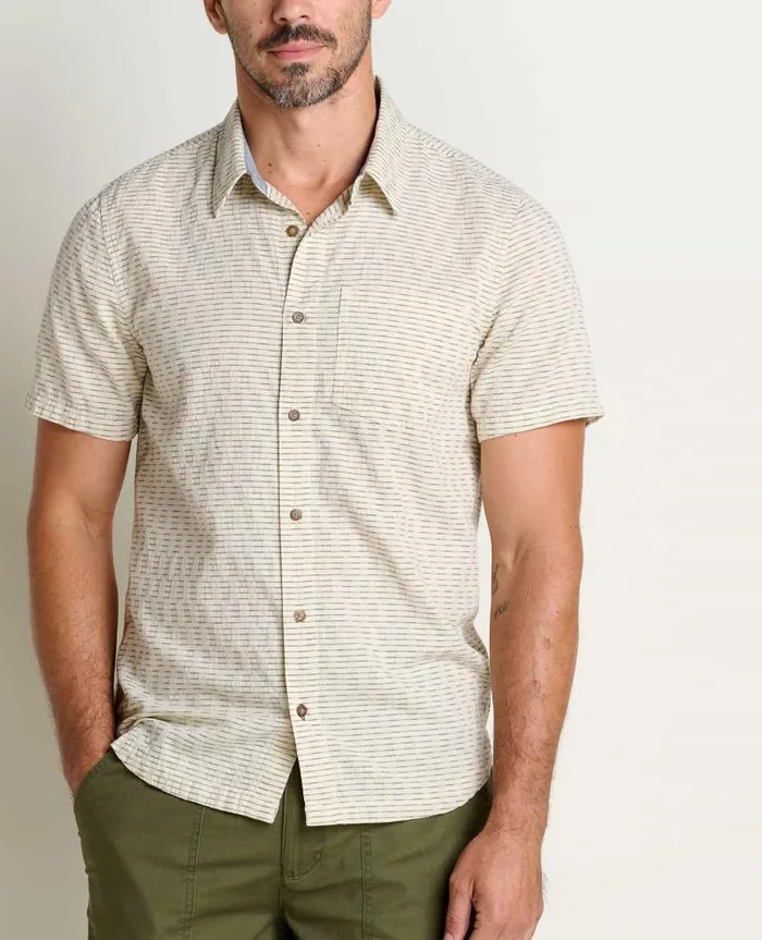 Men Shirts Toad and Co Harris Short Sleeve Shirt Salt